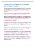 HESI RN EXIT EXAM QUESTIONS AND CORRECT ANSWERS 2023 /// GRADED A+ A morbidly obese client is scheduled for gastric bypass surgery. The client completes the required preoperative nutritional counseling and signs the operative permit. To promote effective 