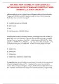 SOS NERC PREP - RELIABILITY EXAM LATEST 2024  ACTUAL EXAM 200 QUESTIONS AND CORRECT DETAILED  ANSWERS (|ALREADY GRADED A+