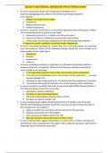 2022ATI MATERNAL NEWBORN PROCTORED EXAM 1. A nurse is assessing a client who has gestational diabetes and is experiencinghyperglycemia. Which of the following findings should the nurse expect? a. Reports increased urinary output b. Diaphoresis c. Reports 