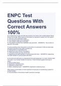 LATEST 2024 ENPC Test Questions With Correct Answers 100%