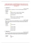 NRNP 6568 WEEK 7 COMPREHENSIVE PRACTICE EXAM QUESTIONS 2024 WITH 100% CORRECT ANSWERS (Revised) SCORED A+