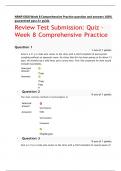 NRNP 6568 Week 8 Comprehensive Practice question and answers 100% gauranteed pass A+ guide