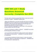 CMN 568 unit 1 Study Questions Answered Correctly | Complete Set 2023