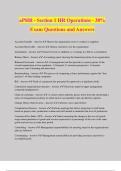 aPHR Associate Professional in Human Resources Bundled Exams Questions and Answers | 100% Verified and Updated 2024 | Graded to Qualify 