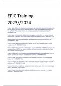 LATEST UPDATE EPIC Training 2023//2024