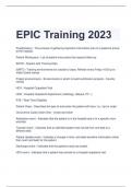 UPDATED EPIC Training 2023