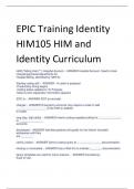 2024 LATEST EPIC Training Identity HIM105 HIM and Identity Curriculum