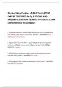 Right of Way Portion of QAC Test LATEST EXPERT CERTIFIED 66 QUESTIONS AND ANSWERS ALREADY GRADED A+ GOOD SCORE QUARANTEED NEW! NEW! 