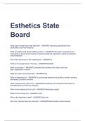 UPDATED 2024 Esthetics State Board