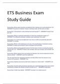 LATEST 2024 ETS Business Exam Study Guide