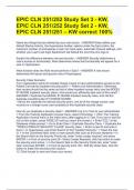 EPIC CLN 251/252 Study Set 3 - KW, EPIC CLN 251/252 Study Set 2 - KW, EPIC CLN 251/251 – KW correct 100%