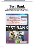 Test Bank For Meeting the Physical Therapy Needs of Children 3rd Edition by Susan K. Effgen, Alyssa LaForme Fiss  All Chapters (1-26) | A+ ULTIMATE GUIDE 2024