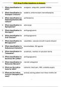 PCP Drug Profiles Questions & Answers