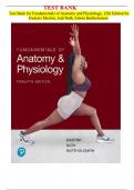 Test Bank Fundamentals of Anatomy and Physiology 12th Edition by  Frederic Martini LATEST 