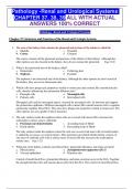 Pathology  Renal and Urological Systems  CHAPTERS 37, 38, 39 ACTUAL ANSWERS %CORRECT Pathology  Renal and Urological Systems  CHAPTERS 37, 38, 39 ACTUAL ANSWERS %CORRECT Pathology  Renal and Urological Systems  CHAPTERS 37, 38, 39 ACTUAL ANSWERS %CORRECT 