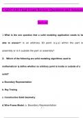 CAD/CAM Final Exam Review Questions and Answers Solved