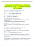 Notary Public IN.Biz Course (Indiana) Certification Exam || Complete Solutions (100% Correct)