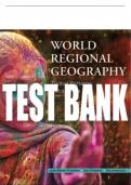 Test Bank For World Regional Geography - Eighth Edition ©2020 All Chapters - 9781319235154