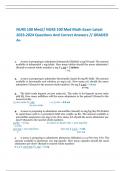  NURS 100 Med// NURS 100 Med Math Exam Latest 2023-2024 Questions And Correct Answers // GRADED A+ 1.	A nurse is preparing to administer haloperidol (Haldol) 2 mg PO q12h. The amount available is haloperidol 1 mg/tablet. How many tablets should the nurse 