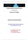 Solutions for Understanding Solid State Physics, 2nd Edition Holgate (All Chapters included)