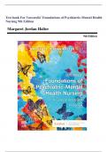 Test bank For Varcarolis' Foundations of Psychiatric-Mental Health Nursing 9th Edition