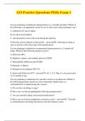 ATI Practice Questions PEDs Exam 1