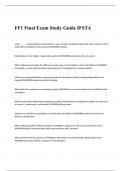 FF1 Final Exam Study Guide IFSTA Questions and Answers 2024