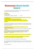 Rasmussen: Mental Health  Exam 2 1) A patient with schizophrenia begins to talks about "volmers" hiding in the warehouseat work. The term "volmers" should be documented as: a. neologism b. concrete thinking c. thought insertion d. idea of refe