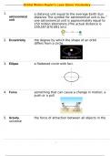 Orbital Motion-Kepler's Laws Gizmo Vocabulary - Latest 2024 Update | Quetsions & Answers 100% Correct