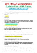 2019 RN VATI Comprehensive Predictor Form A B& C latest updated on 20232024 1. A nurse is caring for a client who is taking alprazolam. Which of the following prescriptions should the nurse clarify with the provider? A. Digoxin B. Lorazepam C. Atomoxe