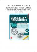 TEST BANK FOR MICROBIOLOGY FUNDAMENTALS: A CLINICAL APPROACH 4TH EDITION MARJORIE KELLY COWAN HEIDI SMITH