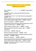 Chemistry Midterm PHT 411 Exam 2024 With Questions and Answers 