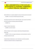 RECA RESIDENTIAL UNIT 8 EXAM |  QUESTIONS & ANSWERS (VERIFIED) |  LATEST UPDATE | GRADED A+