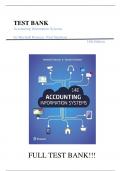 Test Bank For Accounting Information Systems 14th Edition by Marshall Romney, Paul Steinbart||ISBN NO:10,0134474023||ISBN NO:13,978-0134474021||All Chapters||Complete Guide A+