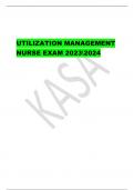 UTILIZATION MANAGEMENT  NURSE EXAM 20232024