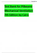 Test Bank for Pilbeams Mechanical Ventilation 7th Edition by Cairo