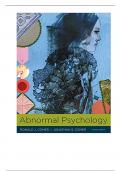 Test Bank for Abnormal Psychology, 10th Edition by Ronald Comer, Jonathan Comer (Macmillan)