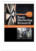 Instructor Manual For Basic Marketing Research, 9th Edition By Tom Brown, Tracy Suter, Gilbert Churchill