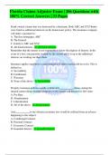 Florida Claims Adjuster Exam | 206 Questions with 100% Correct Answers | 33 Pages Frank owned a home that was destroyed by a hurricane. Both ABC and XYZ Banks were listed as additional interests on his homeowner policy. The insurance company will make a p