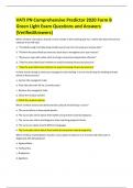 VATI PN Comprehensive Predictor 2020 Form B Green Light Exam Questions and Answers (Verified Answers) Which of these instructions should a nurse include in the teaching plan for a client who had removal of a cataract in the left eye? a. "Forcefully cou