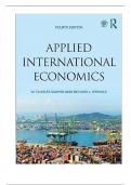 Test Bank For Applied International Economics, 4th Edition By Charles Sawyer, Richard Sprinkle (Routledge)