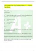 Understanding- Pathophysiology =7th= Edition Test Bank Chapter 1. Cellular Biology MULTIPLE CHOICE 1. A student is observing a cell under the microscope. It is observed to have supercoiled DNA with histones. Which of the following would also be observed b