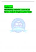 Test Bank for Microbiology, A Systems Approach, 6th Edition, Marjorie Kelly Cowan, Heidi Smith Version 1 1 Chapter 1 The Main Themes of Microbiology 1) Microorganisms are best defined as organisms that . A) cause human disease B) lack a cell nucleus C) ar