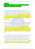 Answers 2024 AHIP Module 1, 2, 3, 4, 5 (ACTUAL TEST ) Questions and Answers (Solved) Mr., Moy’s, wife ,has ,a ,Medicare ,Advantage ,plan, ,but ,he ,wants ,to ,understand ,what coverage ,Medicare ,Supplemental ,Insurance ,provides ,since ,his ,health ,care