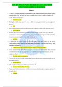 ATI RN PEDS PROCTORED EXAM 2023/2024 REVISION GUIDE GRADED A EXAM 1 1. A nurse is assessing language development in all the infants presenting at the doctor's office for well-child visits. At which age range would the nurse expect a child to verbalize 