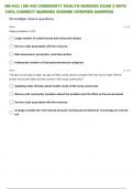 NR-442: | NR 442 COMMUNITY HEALTH NURSING EXAM 2 WITH 100% CORRECT MARKING SCHEME /VERIFIED ANSWERS