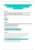 ATI Custom Summer 2024 Exam New Latest  Version with All Questions and 100%  Correct Answers