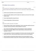 NR-442: | NR 442 COMMUNITY HEALTH NURSING QUESTIONS WITH 100% CORRECT ANSWERS