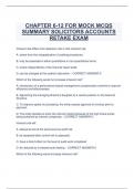 CHAPTER 6-12 FOR MOCK MCQS  SUMMARY SOLICITORS ACCOUNTS  RETAKE EXA