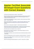 Appian Certified Associate Developer Exam Questions with Correct Answers (1)